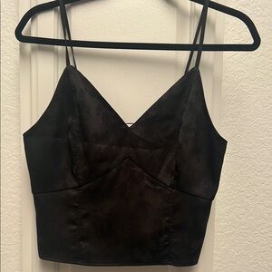 Vieste Charcoal Floral Blouse